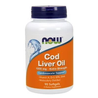 Омега 369 NOW Cod Liver Oil 1000mg, 90Softgels