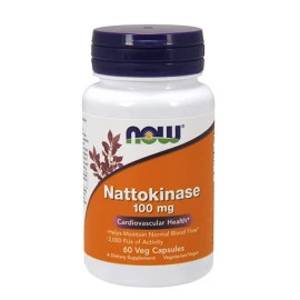 Натокиназа NOW Nattokinase 100mg, 60 VCaps. width=