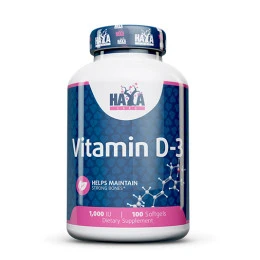 Витамин D3 HAYA LABS 1000 IU, 100 Softgels