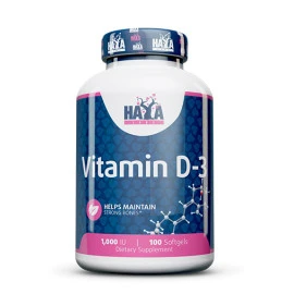 Витамин D3 HAYA LABS 1000 IU, 100 Softgels