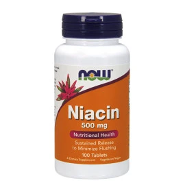 Витамин В-3 NOW Niacin 500mg, 100 табл. width=