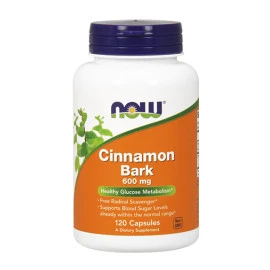 Кора от канела NOW Cinnamon Bark 600mg, 120 Caps.