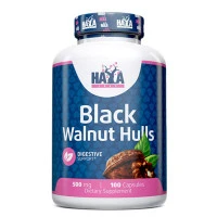 Черен орех HAYA LABS Black Walnut Hulls 500mg, 100 caps.
