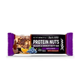 Протеинов бар AMIX Protein Nuts Crunchy Nutty Bar, 40 гр width=