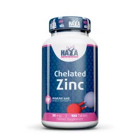 Цинк HAYA LABS Zinc Bisglycinate 30mg, 100 табл.
