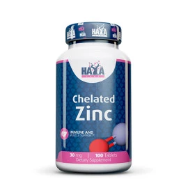 Цинк HAYA LABS Zinc Bisglycinate 30mg, 100 табл. width=