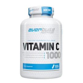 Витамин С EVERBUILD Vitamin C 1,000mg with Rose Hips, 100 tabs. width=