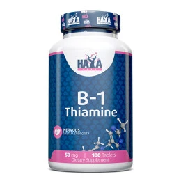 Витамин B1 HAYA LABS /Thiamine/ 50mg, 100 tabs.
