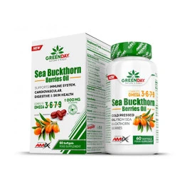 Морски зърнастец AMIX Sea Buckthorn Berries Oil, 60 Softgels