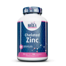 Цинк HAYA LABS Zinc 15mg, 120 caps.