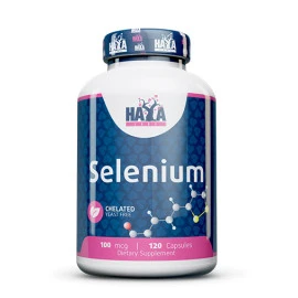 Селан HAYA LABS Selenium /Chelated - yeast free/ 100mcg, 120 caps. width=