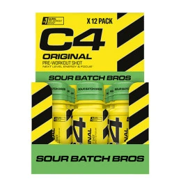 Предтренировъчен шот CELLUCOR C4 Pre-Workout Shots, 12 x 60 ml