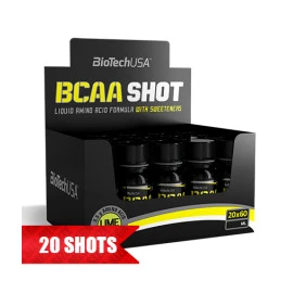 Аминокиселина BIOTECH USA BCAA SHOT, 20 x 60 ml.