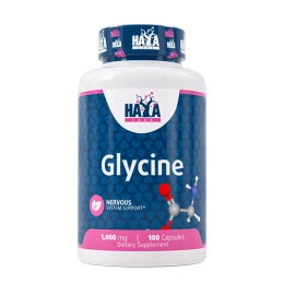 Глицин HAYA LABS Glycine 1000 мг, 100 капс.