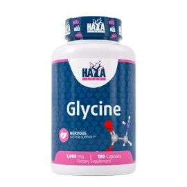 Глицин HAYA LABS Glycine 1000 мг, 100 капс.