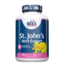 Жълт кантарион HAYA LABS St. Johns Wort 450mg, 120 tabs