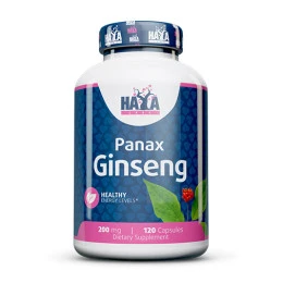 Женшен HAYA LABS Panax Ginseng 200mg, 120 caps.