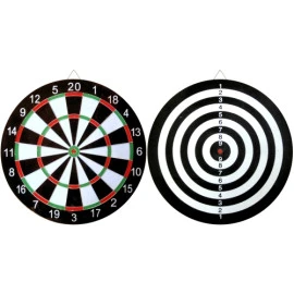 Дартс 37 см с 6 стрели, двустранен width=