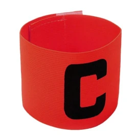 Капитанска едноцветна лента, червена width=