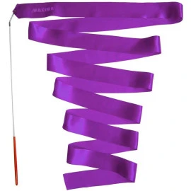 Лента за художествена гимнастика 4 м, лилава width=