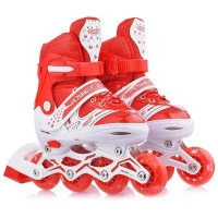  Регулируеми Светещи ролери Bodyflex S 31-34, червени