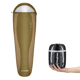 Спален чувал KING CAMP Breeze 70 Olive, ляв цип width=