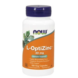 Цинк NOW L-OptiZinc ® 30мг., 100 капс. width=