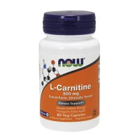 Фет бърнър NOW L-Carnitine 500мг., 60 капс.
