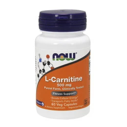 Фет бърнър NOW L-Carnitine 500мг., 60 капс.