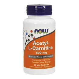 Фет бърнър NOW Acetyl L-Carnitine 500мг., 50 капс.