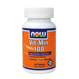 Мултивитамини NOW Vit-Min 100 Multiple /Sustained Release High Potency/, 60 табл. width=