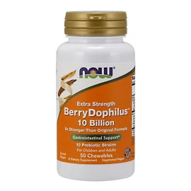 Пробиотик NOW BerryDophilus™, 50 дъвчащи табл. width=