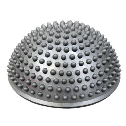 Топка масажна, полусферична, сива