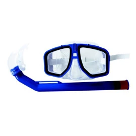 Комплект очила за гмуркане и шнорхел Z-RAY Blue Sea width=