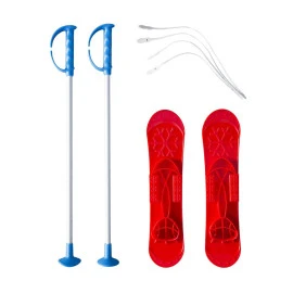 Детски ски + щеки MASTER Big Foot 42 см, червени width=