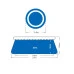 Надуваем басейн JILONG Marin Blue Prompt 240 x 63 cм