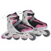 Ролери + Кънки за лед MASTER Maple 2в1, L (38-41), розови width=