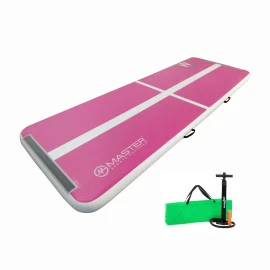 Постелка MASTER 300 x 100 x 10 см, розово-бяла, надуваема width=