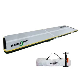 Постелка MASTERJUMP S-Pro 400x100x10см, сиво-черна, надуваема width=