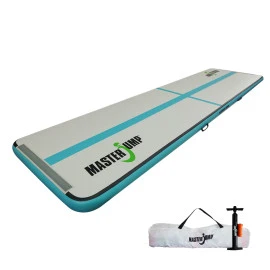 Постелка MASTERJUMP S-Pro 400x100x10cм, сиво-синя, надуваема width=