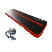 Постелка MASTER 400x100x20cм, черно-червена, надуваема