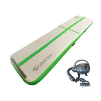 Постелка MASTER 400x100x20cм, сиво-зелена, надуваема