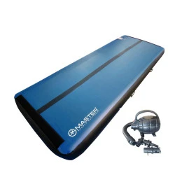 Постелка MASTER 400x150x30см, синьо-черна, надуваема