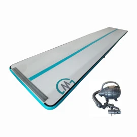 Постелка MASTER S-Pro 800 x 150 x 10 см, сиво - синя, надуваема