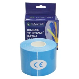 Кинезио лента MASTER 5 cm x 5 m, синя width=