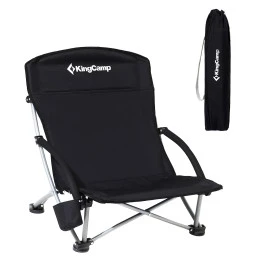 Стол за къмпинг KING CAMP Deluxe, сгъваем, черен