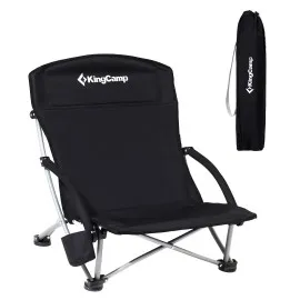 Стол за къмпинг KING CAMP Deluxe, сгъваем, черен