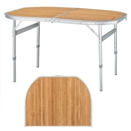 Маса KING CAMP Bamboo 120 x 80 cм, за къмпинг