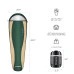 Спален чувал KING CAMP Breeze 70 Olive, ляв цип width=