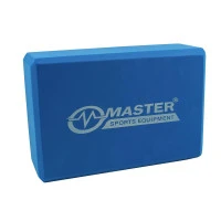 Йога блок MASTER, 7,5 см, син